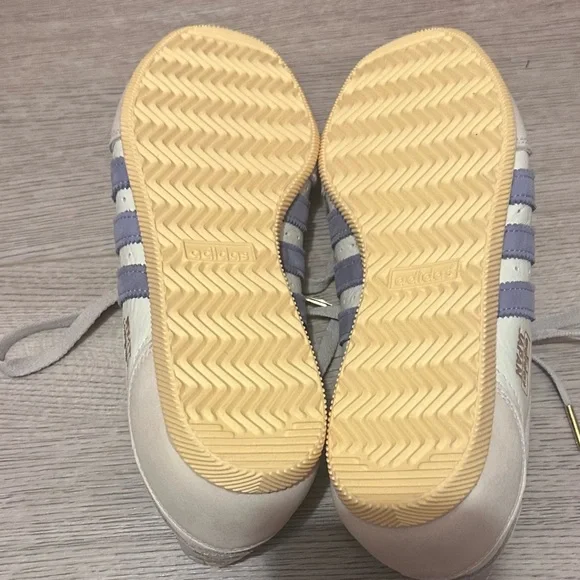 adidas Beige and Blue Japan Leather Sneakers - Picture 5 of 5